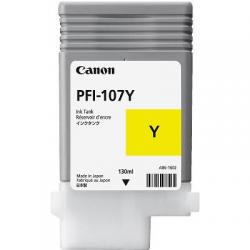 PFI-107Y, ink cartridge, dye yellow,, 130ml