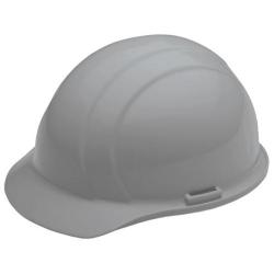 Americana Hard hat, 4-pt ratchet, standard brim, non vented, color gray