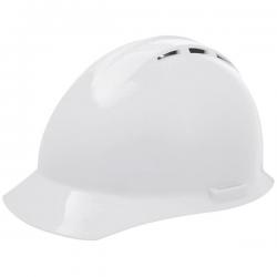 Americana Hard hat, 4-pt ratchet, standard brim, vented, color: white