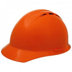 Americana Hard hat, 4-pt ratchet, standard brim, vented, color: hi-viz orange