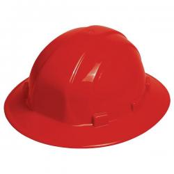 Omega II Hard hat, full brim, non-vented, 6-pt rachet, Color: Red