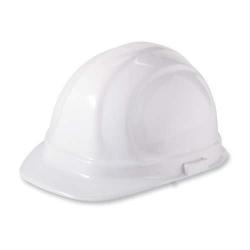 Omega II Hard hat, standard brim, non-vented, 6-pt rachet, color: white