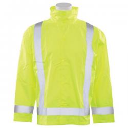 Rain Jacket with Detachable Hood, Class 3, size XL/2X