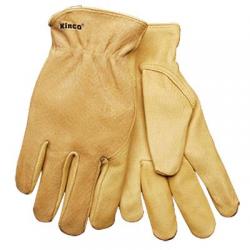 Gloves, unlined, grain palm, golden color, size xlarge