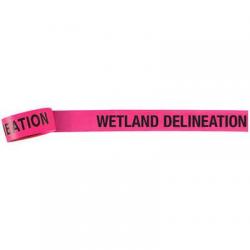 Pink Glo Presco Vinyl Flagging, “WETLAND DELINEATION”