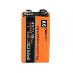 Batteries, duracell procell, alkaline, 9 volt