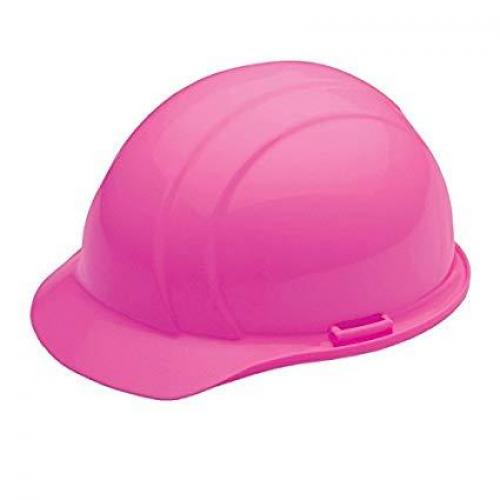 Americana Hard hat, 4-pt ratchet, standard brim, non vented, color: hi-viz pink