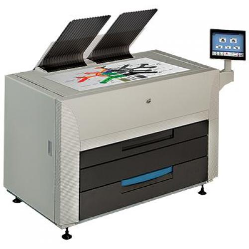 KIP860, 2 roll multi-function color printer w/top stacking