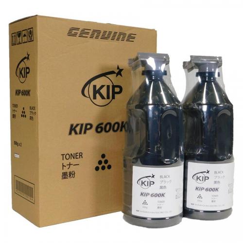 Black toner KIP 600 series, 2 x 500 gram cartridges/case