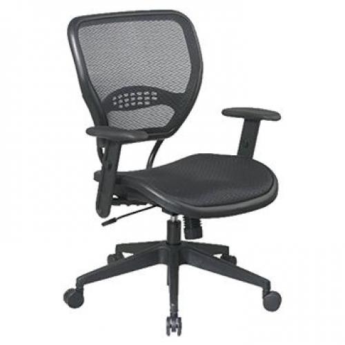Black AirGrid Seat and Back Deluxe Task Chair 